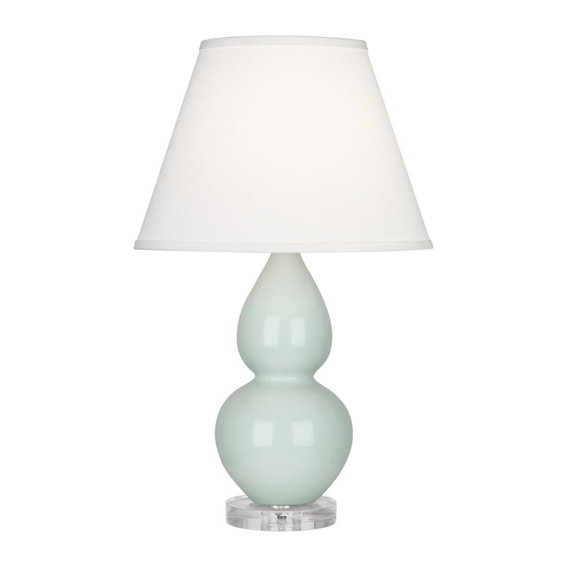 Lampe de table double gourde, Petit, Celadon, Lucite