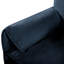 Chaise d'appoint en chenille pour 2 personnes - sièges décontractés et confortables, canapés surdimensionnés bleus