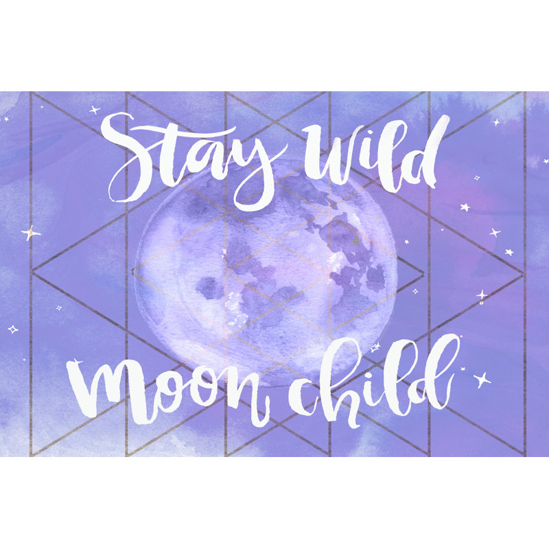 Moon Child II - Wrapped Canvas Print, 81cm H x 122cm W
