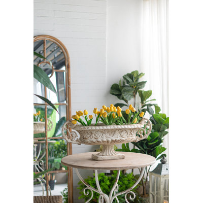 Magnesium Pedestal Degroot with Ornate Handles