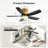 42 Inch Flush Mount Ceiling Fans With Led Light 22W And Remote Control 5 Abs Fan Blades For Bedroom Patio-912592866-912592876