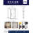 Avalux 36 in. W x 38 in. D x 72 in. H Frameless Shower Enclosure, Frosted Glass-97234016