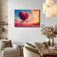 Heart Balloon And Flowers Canvas Poster, Bicycle Filled With Roses Painting Prints Valentines Day Wall Art Framed Pictures Prints For Bedroom, Living Room, Office-175746565