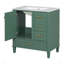 Ensemble de meuble-lavabo moderne 30 po avec lavabo 30 po, ensemble de rangement pour salle de bain avec porte à fermeture douce et 3 tiroirs, structure en bois massif