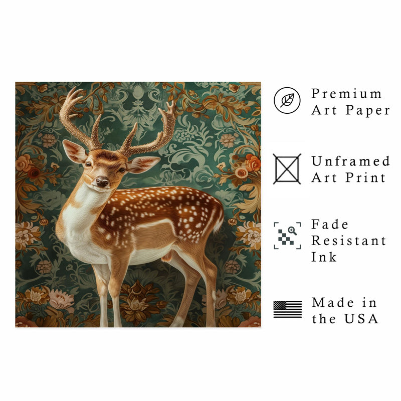 Animaux, animaux, William Morris, H 12 po x l 12 po