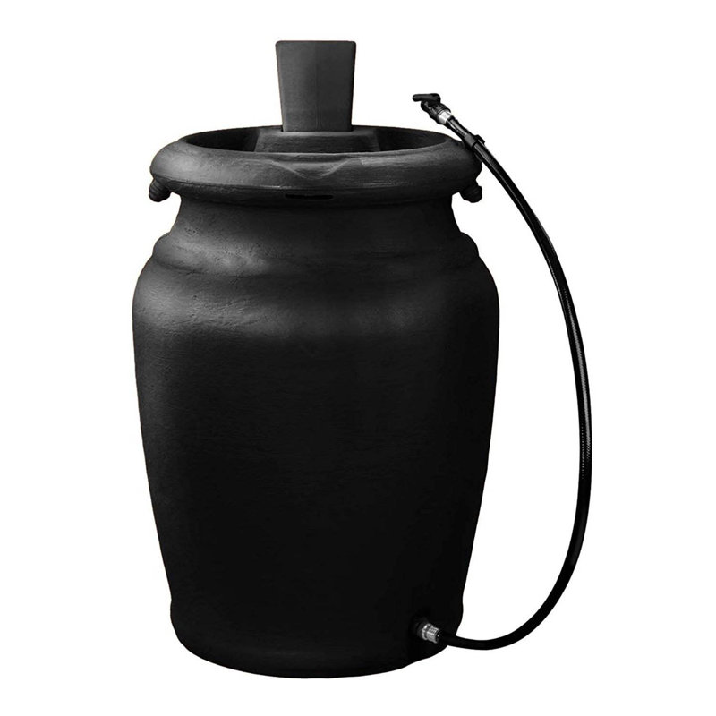 Baril de pluie en plastique, Noir