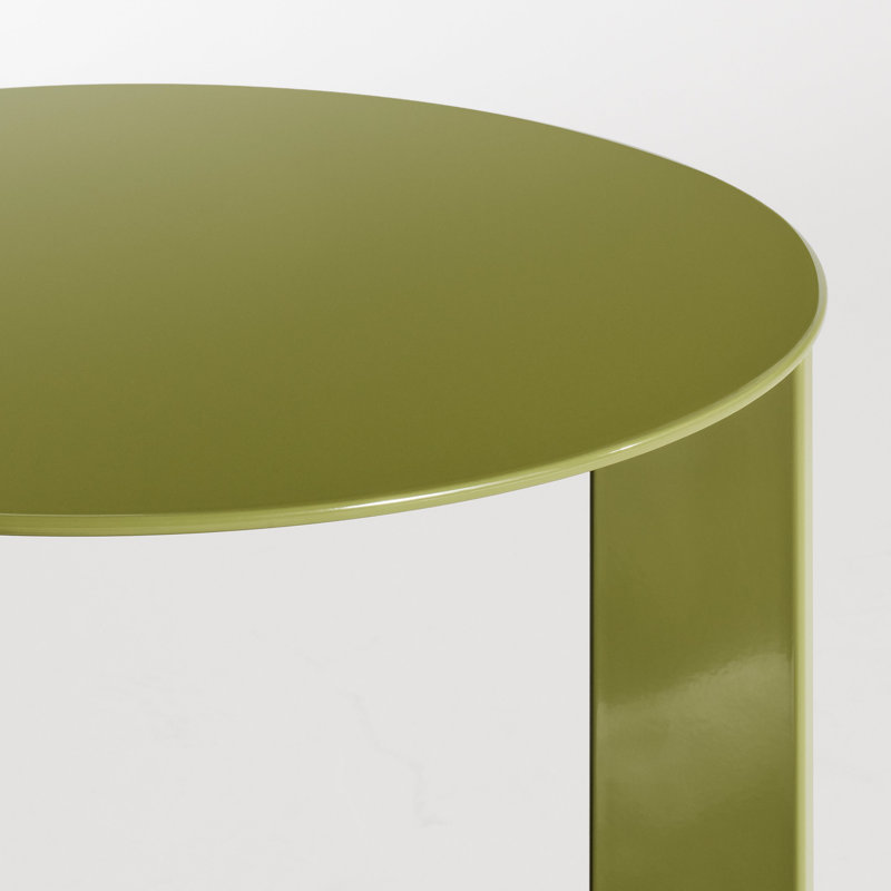 Note End Table, 21.8" H x 16" W x 16" D, Avocado
