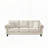 Chenille Sofa with Rolled Arms,Wood Legs and Nailhead Trim-939540347-939540345-939540340