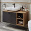 Rosaliyah Bathroom Vanity Unit with Ceramic Washbasin 95cm-2128511716
