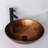 16.5" Glass Circular Vessel Bathroom Sink with Pop-Up Drain-118628360