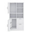 Armoire de rangement pour salle de bain avec portes et tiroirs