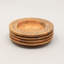 Assiette de présentation ronde en bois sculpté à la main de 13 pouces, napperon de table de salle à manger en bois à bordure blanchie, décor de table artisanale rustique
