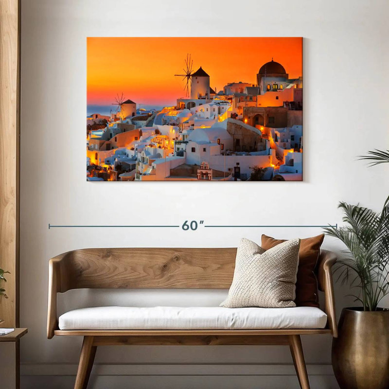 Sebbie Oia Sunset, 30" H x 45" W