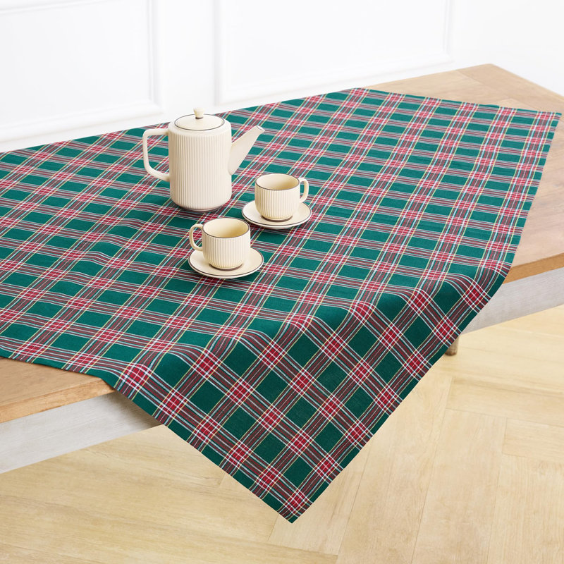 Green Tartan Plaid - Tablecloth, 52" Square