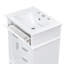 Meuble-lavabo autoportant de 24 po avec lavabo en céramique, porte et tiroirs à fermeture en douceur, rangement multicouche-1459616565