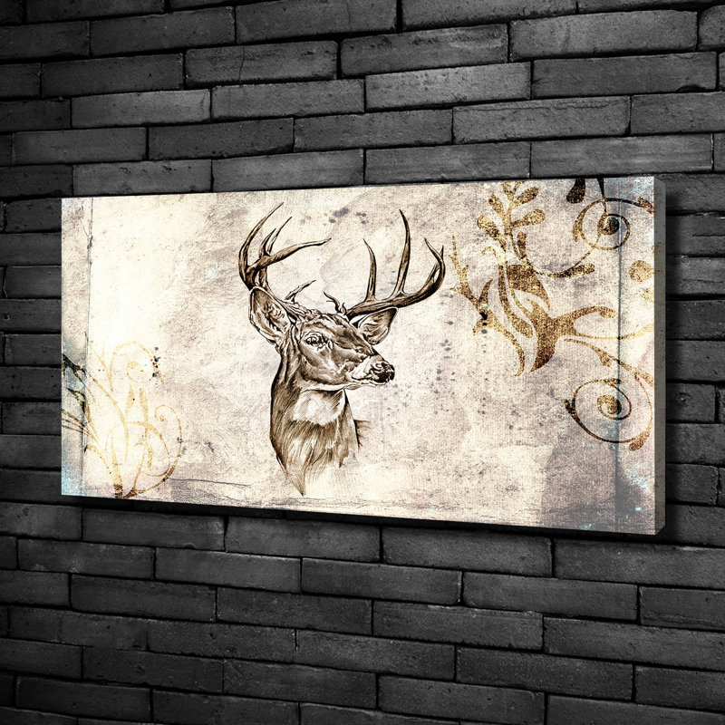 Deer - No Frame Print on Canvas
