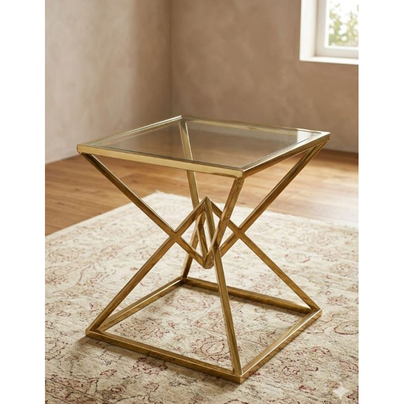 Americano Side Table, Gold