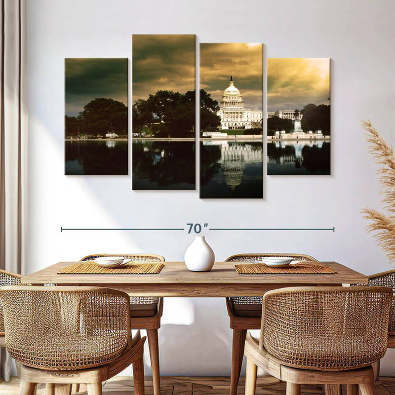 Lilie Washington Capitol Sunset, 42" H x 68" W
