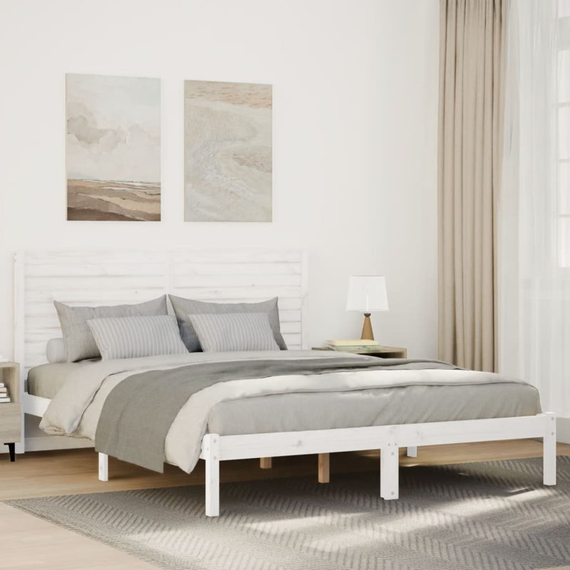 Bed, European Double (140 x 200 cm), White