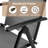 Outdoor Patio Table And Chair Set, With Aluminum Plastic Wood Table And Aluminum Folding Chairs,black