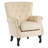 24"W Faux Leather Wingback Chair-594519260