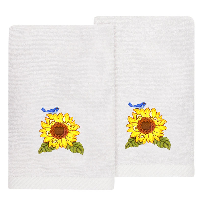  Ensemble de serviettes 2 pièces 100% coton, Argent
