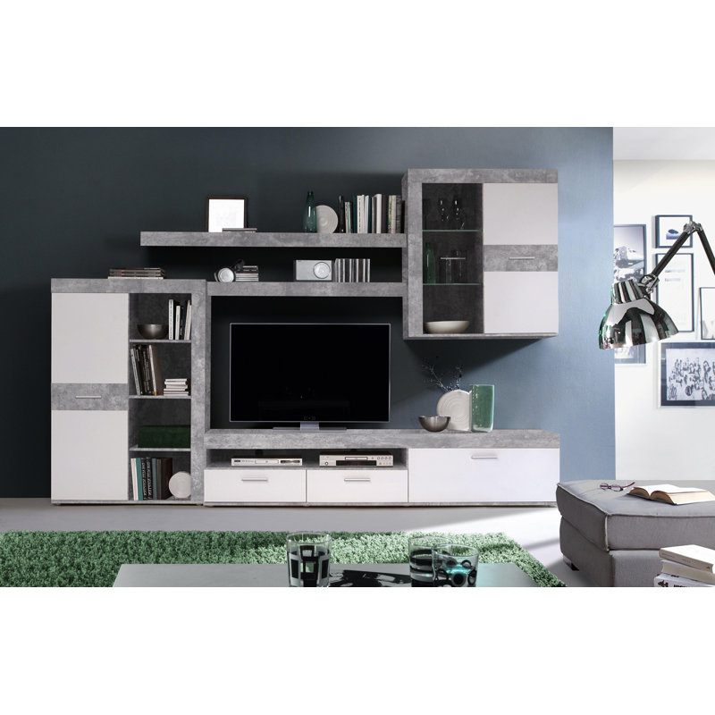 Karlin Unfinished Entertainment Centre for TVs up to 50", Grey/White