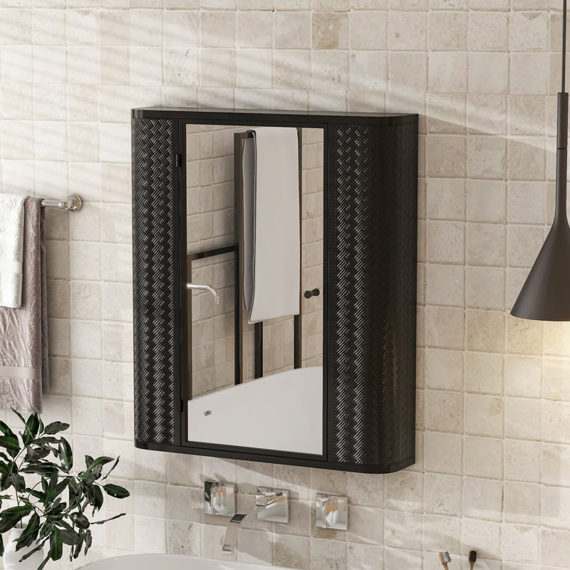 Armoire de salle de bain murale avec miroir
