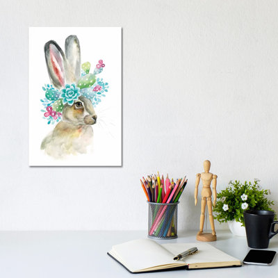 Cactus Bunny by Kirsten Dill - Wrapped Canvas Gallery-Wrapped Canvas Giclée