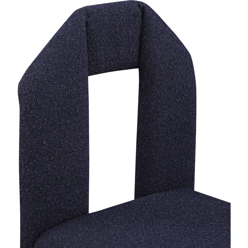 Chaise rembourrée Bennett, Tissu bleu marine