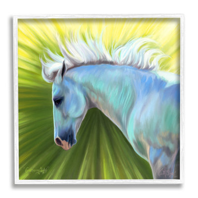 Conception d'art sur toile Gracie Oaks Gathering Light Horse par Spirit Horse