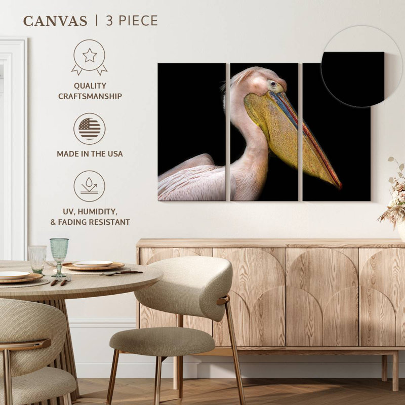 Brampt Pelican Portrait, 20" H x 33" W