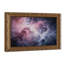 Impression de nébuleuse galactique, cadre mural vintage orné – Cadre doré décoratif pour art.-230973473