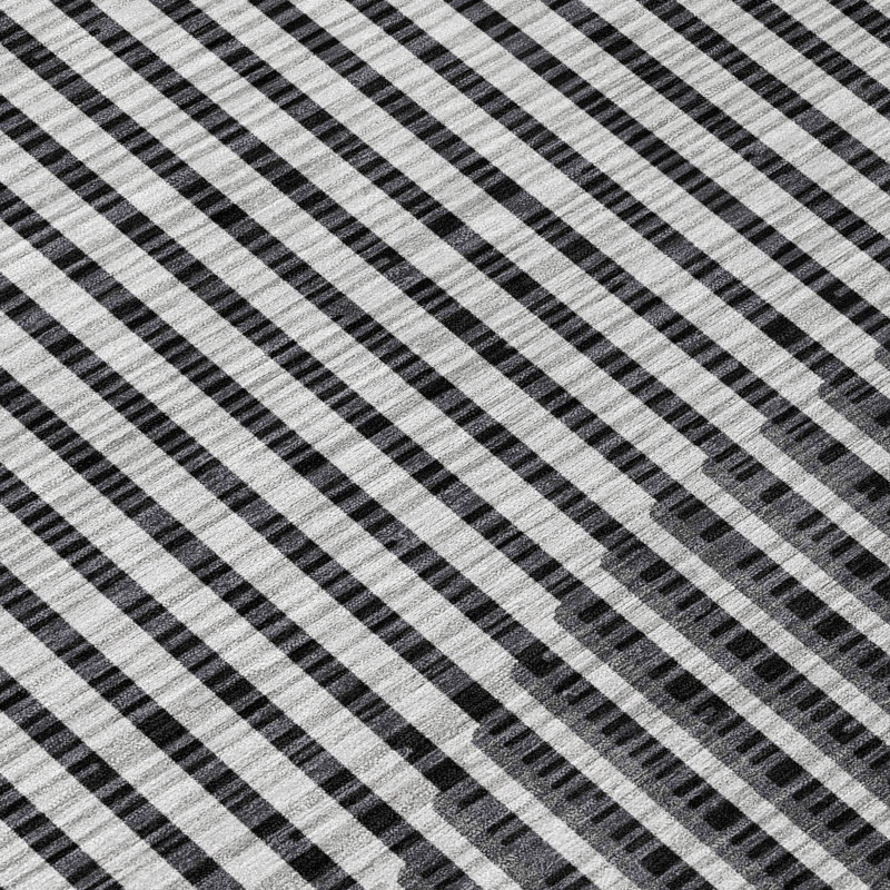 Tapis intérieur / extérieur gris Elowen , 10 pi x 14 pi