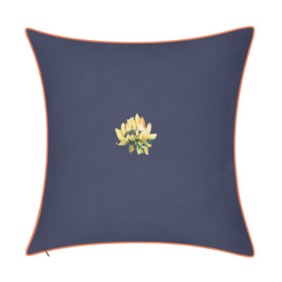 Indoor & Outdoor Sunflower Watercolor Collection Floral Outdoor Reversible Throw Pillow