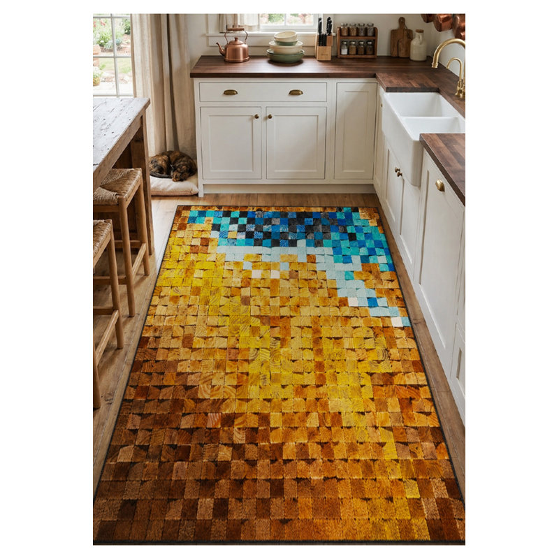 Tapis tissé à la crème Mosso, 2' x 2'11"