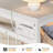 6-Drawer Dresser with Clothes Rack and Charging Station-715440083