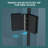 72"H Fold Frameless Shower Door With Tempered Glass, 1/4 Inch (6 Mm)-120178751
