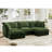 Slipcovered U Shape Sectional Deep Seat Sofa, Comfy Cloud Couch With French Edges And Multiple Big Pillows For Modern Living-585449604-585449607