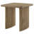 Adina Square Wood Side End Table Distressed Light Brown 