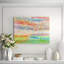 'Multicolored Landscape' - Shadowbox Painting on Paper-76078751