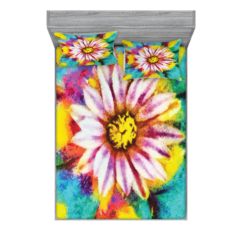 Microfiber Sheet Set, Queen Sheet Set with Fitted Sheet