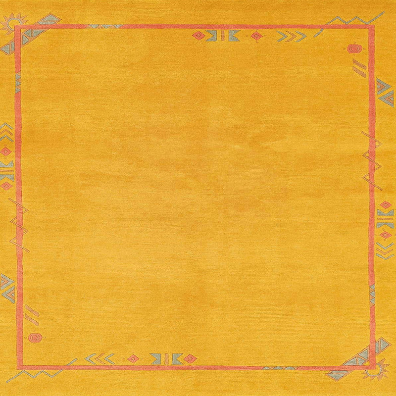 Abstract Indoor Rug, Square 7'