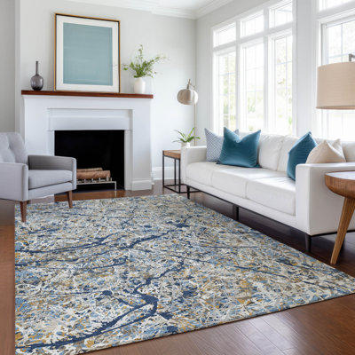 Machine Washable Indoor/Outdoor Jozwiak ACN2389 Abstract Rug