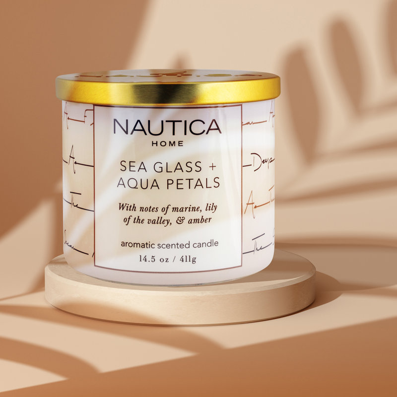 Bougie de créateur parfumée Sea Sea + Aqua Petals