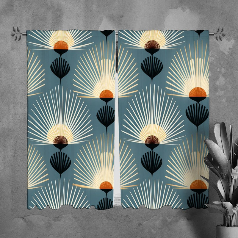 Liladevi Room Darkening Curtain Pair, 20" W x 82" L
