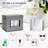6 Pack Wine Glasses Storage Box With Dividers, 12 Compartments Stemware Storage Cases-1345607168