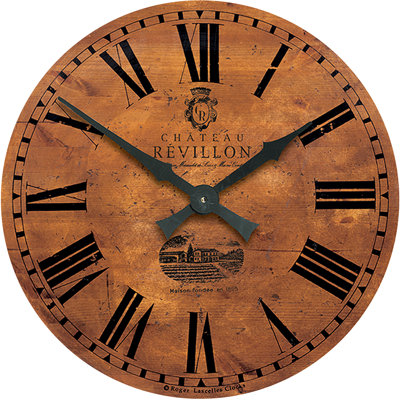 Large French Wine Château Wall Clock - 49.6cm