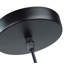 Luminaire suspendu en forme de dôme noir à 1 lumière Ghala