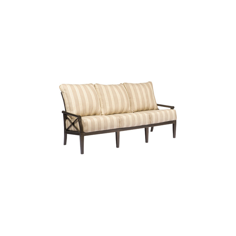 Andover 77'' Wide Patio Sofa with Cushions, Twilight, Vallejo